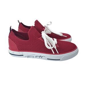 Womens Athletic Shoes Sz 6.5 Tommy Hilfiger Red Sneakers Gessie Casual New